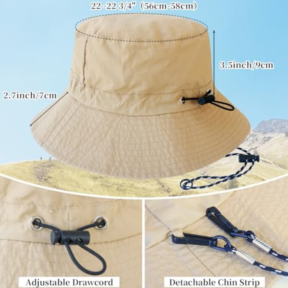 Packable Quick Dry Sun Bucket Hat Waterproof Ligh… - image 4